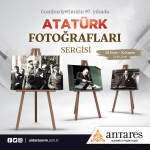 29 Ekim'e özel Atatürk fotoğrafları sergisi Antares'te