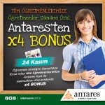 Tüm Öğretmenlere Antares'ten  X4 Bonus