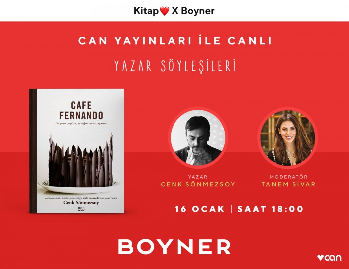 Boyner, Can Yayınları iş birliğiyle ağızları tatlandıracak online söyleşiler