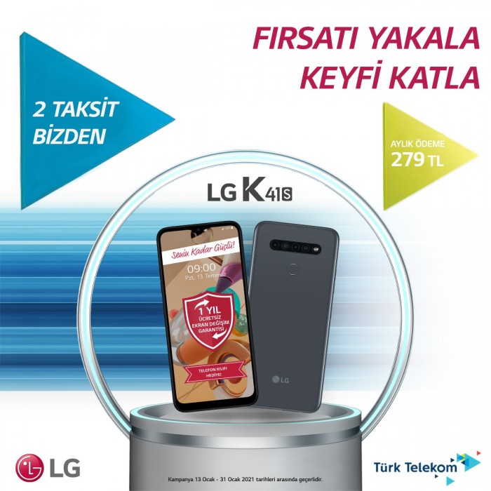 Akıllı telefon alacaklara LG’den muhteşem LG K41s kampanyası