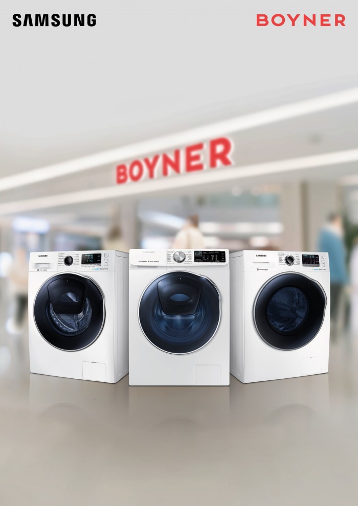 Samsung çamaşır makinesi alanlara Boyner’den hediye çeki