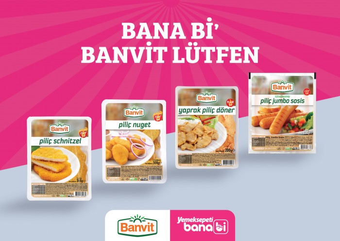 Banvit Yemeksepeti Banabi ile kapıda