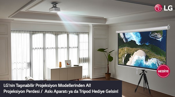 LG’nin Taşınabilir Projektörlerinden Al Hediyeni Kap