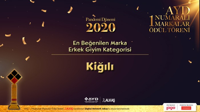1 Numaralı markalar ‘Erkek Giyim Kategorisinde’ Kiğılı 9. kez birinci oldu