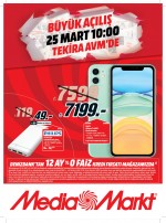 MediaMarkt Tekirdağ’da yeni mağazasını indirimlerle açıyor