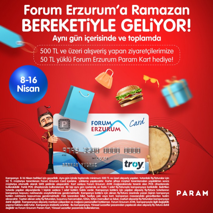 Forum Erzurum’a Ramazan bereketi ile geliyor