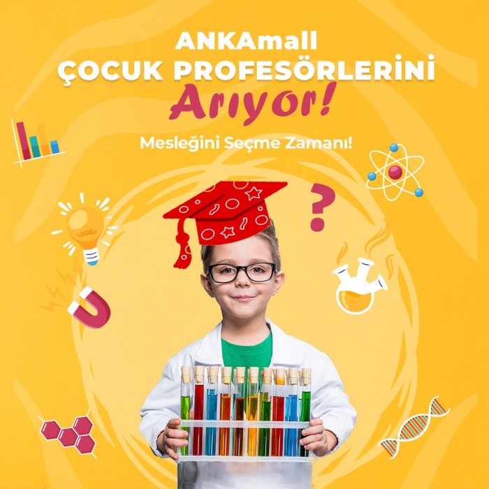 ANKAmall AVM'den çocuklara özel meslek deneyim platformu
