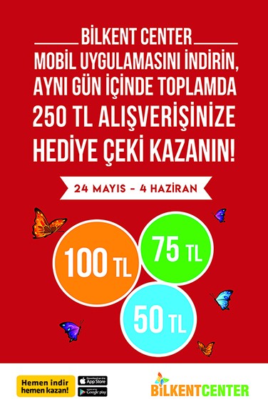 Bilkent Center'dan harcadıkça kazandıran kampanya