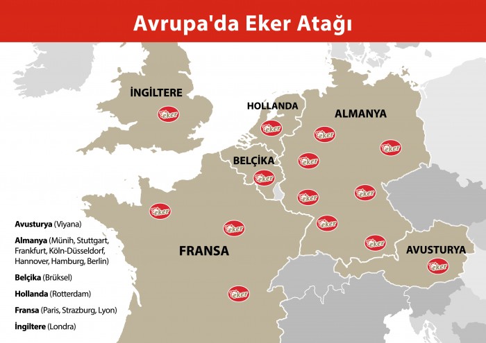Eker, Avrupa'ya sütlü tatlı ihracatı yapan ilk marka oldu
