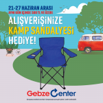 Gebze Center AVM, kamp sandalyesi hediye ediyor