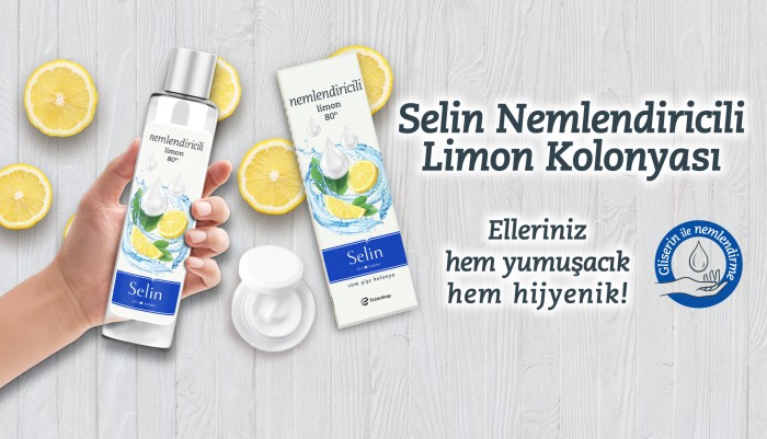 Selin Nemlendiricili Limon Kolonyası ile her yerde hijyen