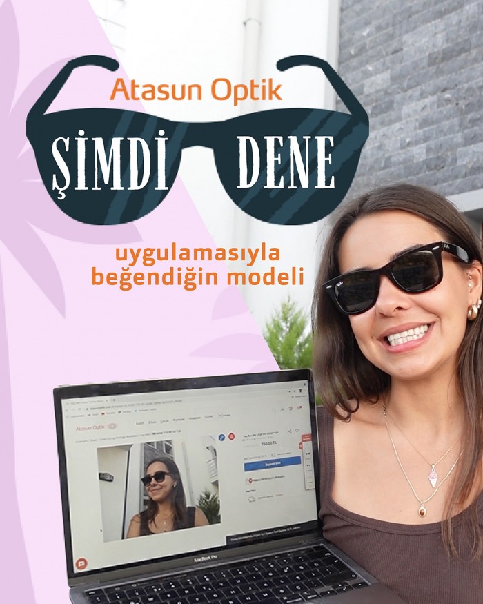 Güneş gözlüklerini bir tıkla yüzünüzde görme imkanı Atasun Optik’te