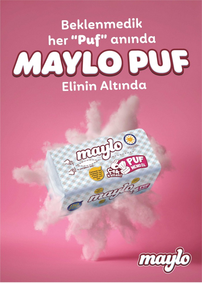 Evde, ofiste, arabada "Maylo Puf" her yerde sizinle