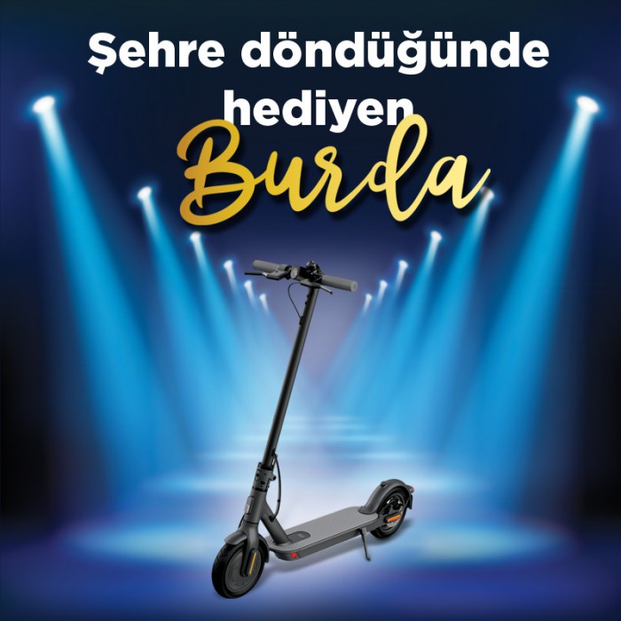 17 Burda AVM’de elektrikli scooter kazanma şansı
