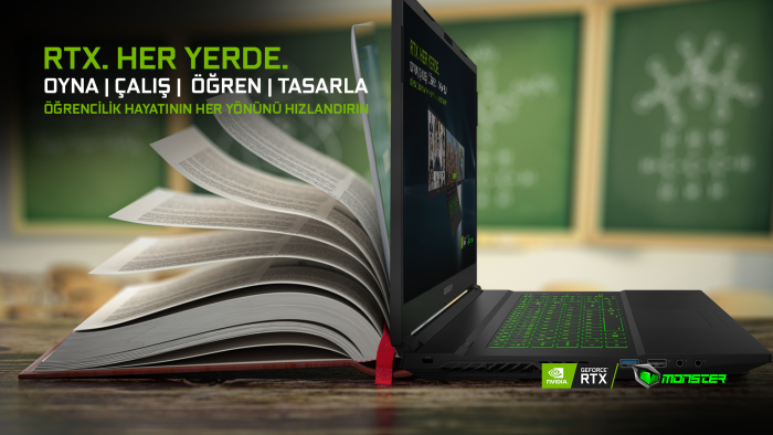 Monster Notebook’lar ile oyunda da okulda da yüksek performans
