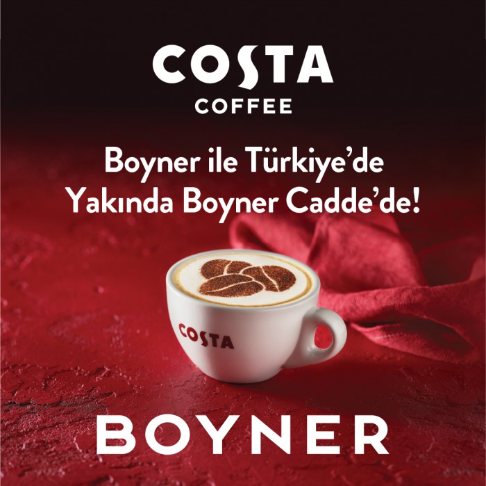 İngiltere’nin 1 numaralı kahvesi Costa Coffee Boyner ile Türkiye’de