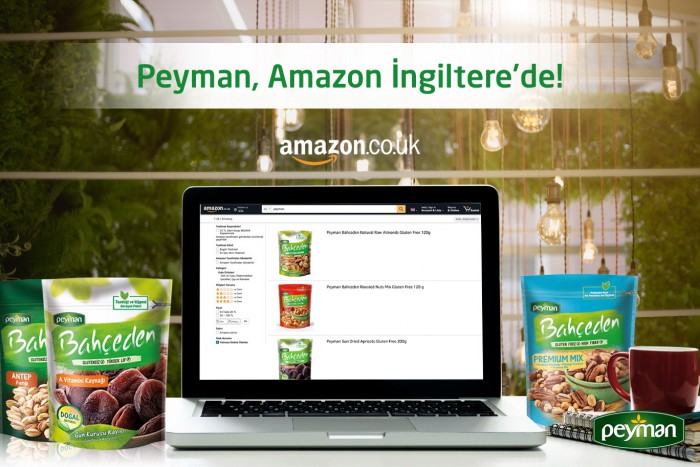 Peyman lezzetleri Amazon’un İngiltere kanalına girmeyi başardı