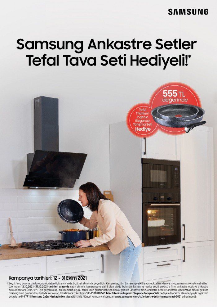 Samsung’dan Tefal Tava Seti hediyeli ankastre set kampanyası