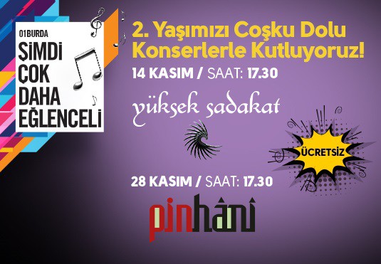 01 Burda AVM 2. yılını dopdolu bir programla kutluyor