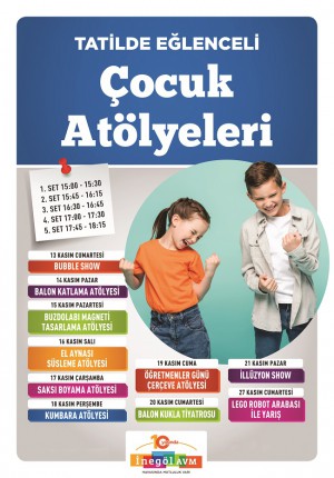İnegöl AVM Kasım ayında eğlenceye doyuracak