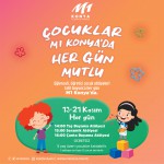 M1Konya AVM, ara tatilde çocuklar için dop dolu