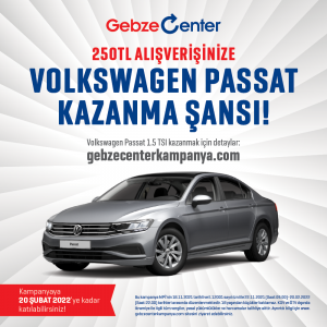 Gebze Center’dan VW Passat kazanma şansı