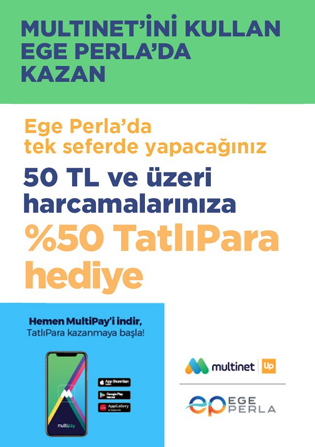 Ege Perla AVM, Multinet "TatlıPara" kampanyası ile kazandırmaya devam ediyor