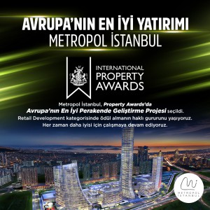 Metropol İstanbul Avrupa’nın en iyisi seçildi