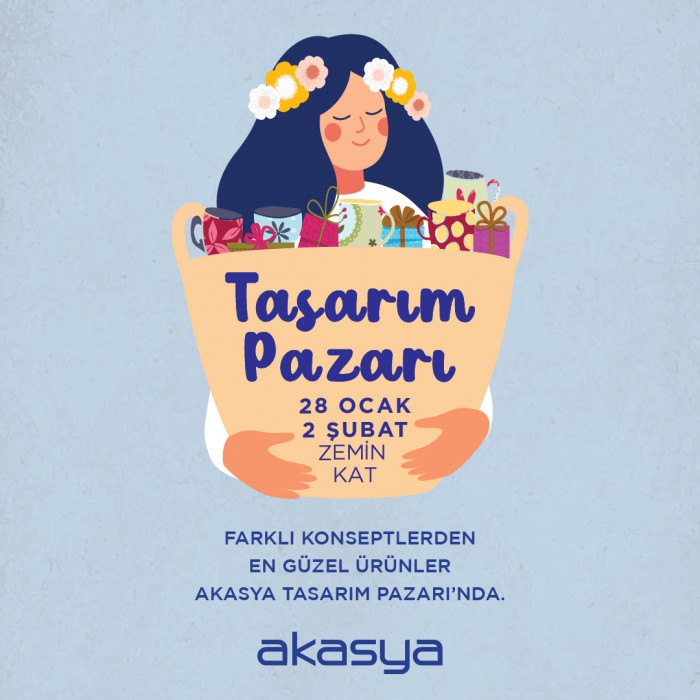Akasya’da yılın ilk tasarım pazarı 28 Ocak’ta başlıyor
