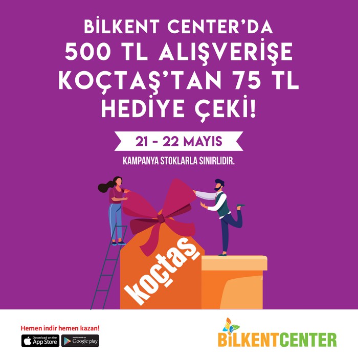 Kazandıran alışverişin adresi Bilkent Center