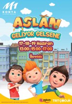 M1Konya AVM’de aslan müzikli gösterisi çocukları bekliyor