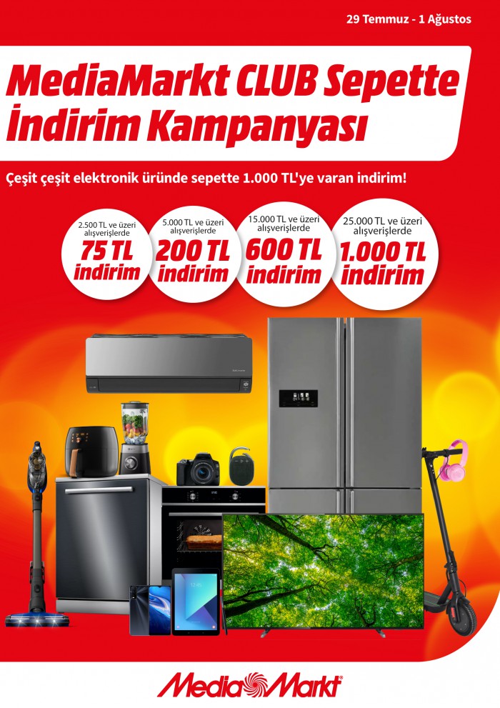 MediaMarkt'tan CLUB üyelerine özel 1.000 TL’ye varan indirim
