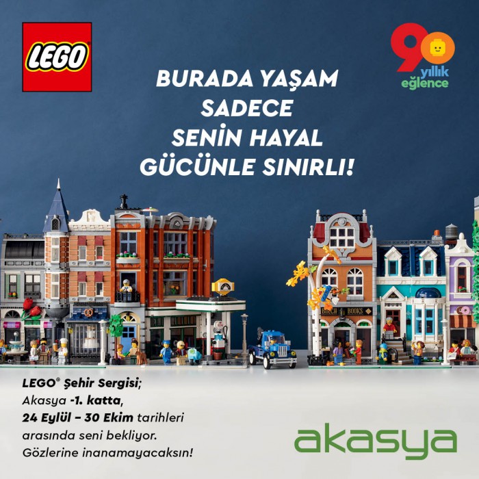 Akasya, lego® şehrini keşfe davet ediyor