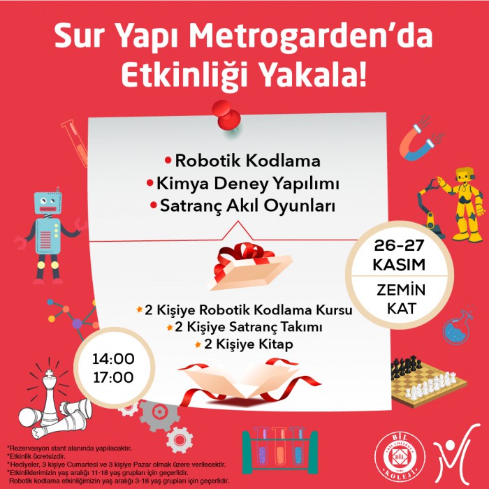 Sur Yapı Metrogarden AVM’den hediyeli atölyeler