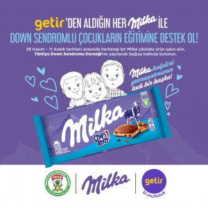 Milka şimdi de Down Sendromlu çocukların kalplerini ısıtacak