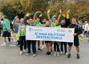 İSKİD “İÇ HAVA KALİTESİ” ‘nin önemine dikkat çekmek için 44. İstanbul Maratonu’ndaydı