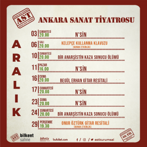 Bilkent sahne ast, Aralık’ta bambaşka