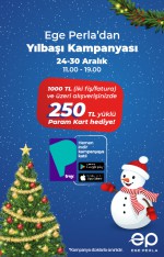 Ege Perla’dan yılbaşında 250 TL değerinde param kart hediye