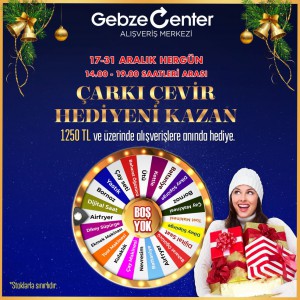 Gebze Center’dan şans çarkı kampanyası
