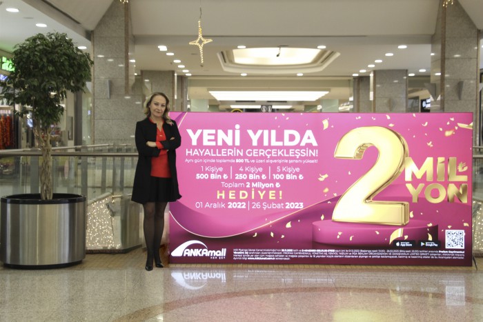 ANKAmall'dan “Yeni yılda hayallerin gerçekleşsin” diye 2 milyon TL hediye edecek