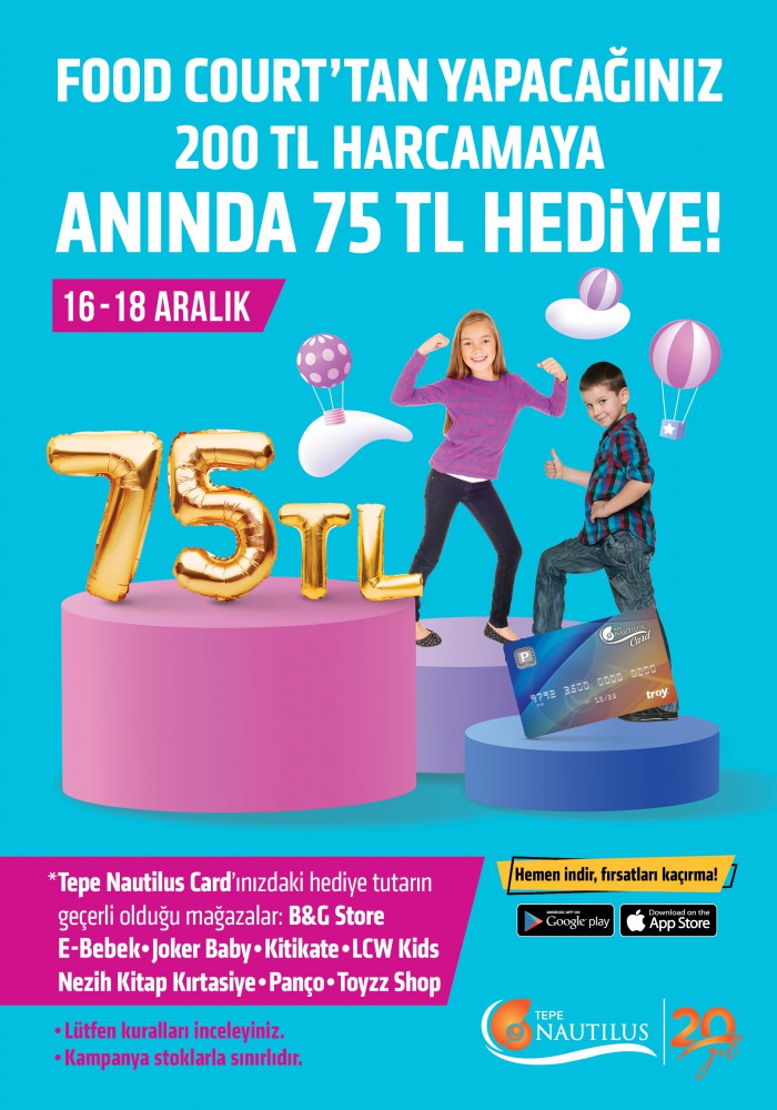 Tepe Nautilus alışverişi kazançlı hale getiriyor