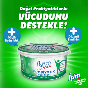 İçim probiyotik doğal yoğurt ile vücudunu destekle