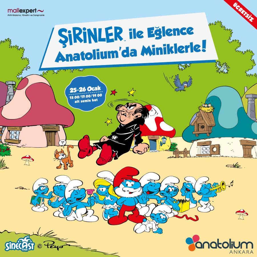 Şirinler Anatolium’da miniklerle buluşuyor