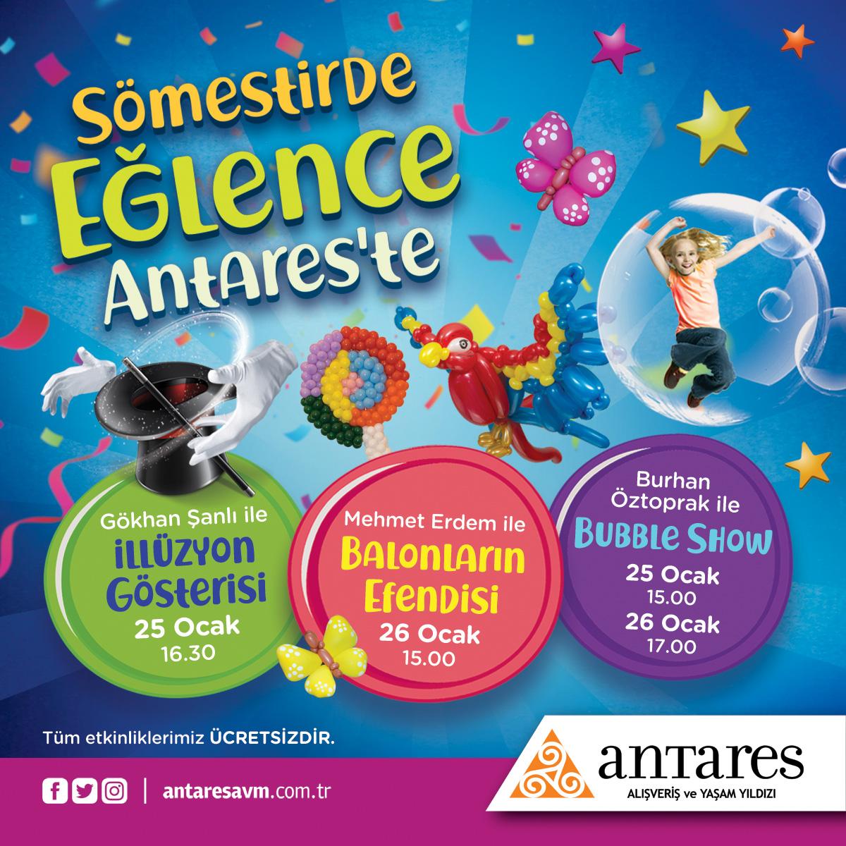 Sömestir eğlencesi Antares'te