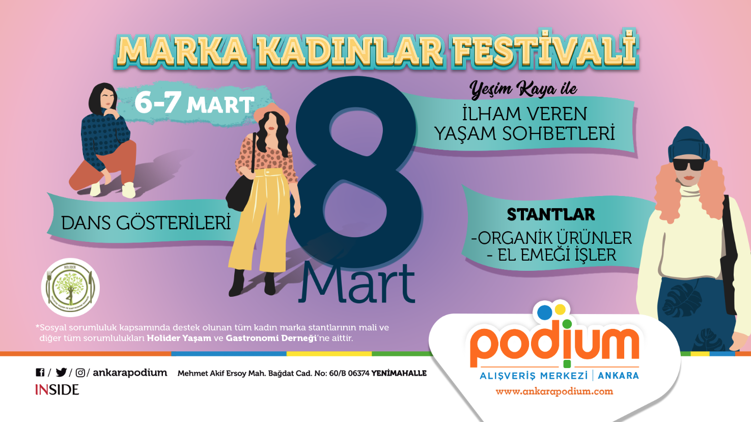 Marka kadın festivali Podium’da