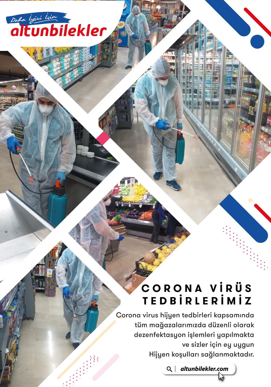 Altunbilekler ‘de koronavirüs önlemleri