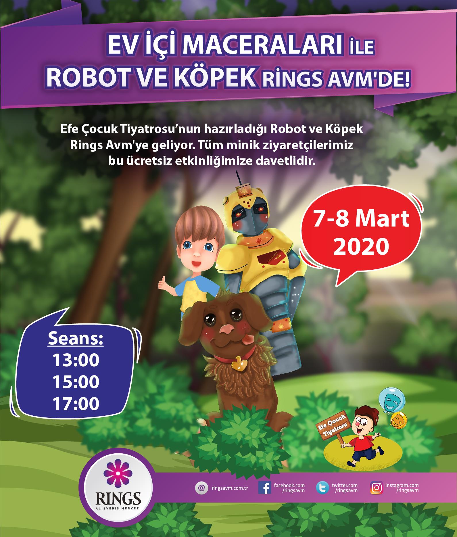 Robot ile Köpek Rings AVM’ye geliyor