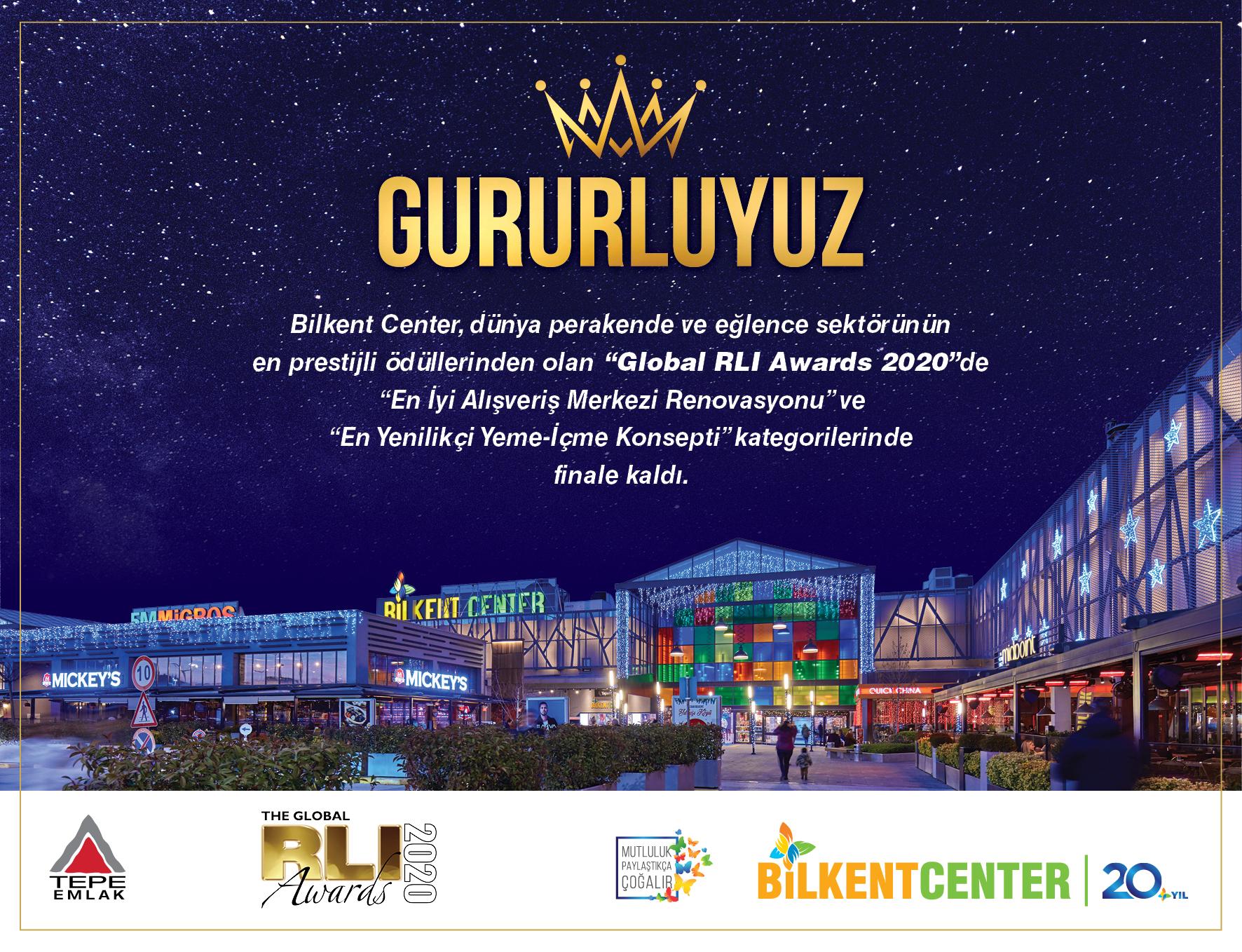 Bilkent Center Global RLI Ödülleri’nde finalde